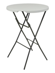 Table haute Ø 80 pliante