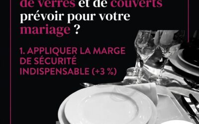 Combien d’assiettes, de verres et de couverts prévoir pour votre mariage ?