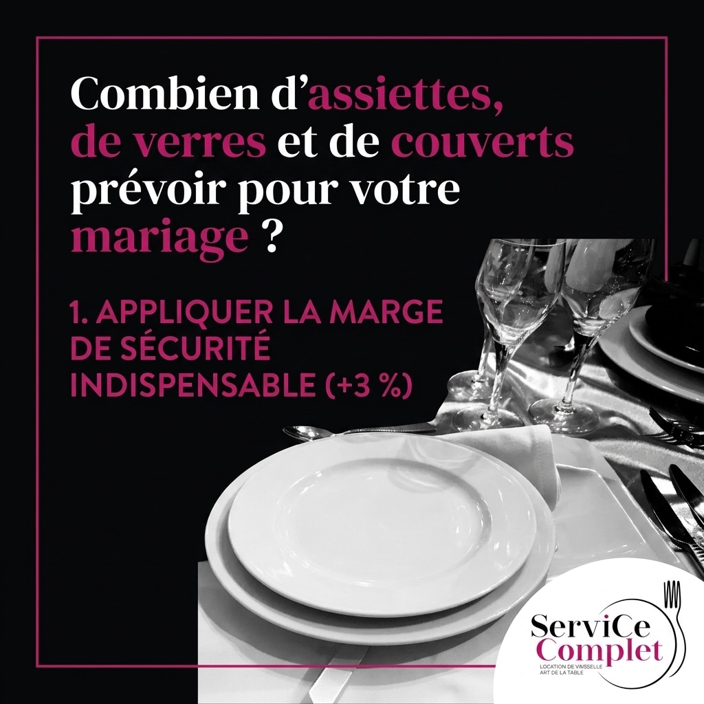 Combien d’assiettes, de verres et de couverts prévoir pour votre mariage ? Combien d'assiettes, de verres et de couverts prévoir pour votre mariage ?