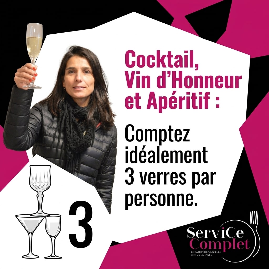 QUANTITÉ DE VERRES : ADAPTER LE RATIO AU MOMENT DE LA RÉCEPTION