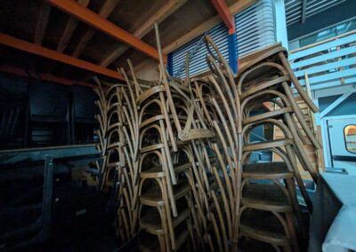 Stock chaises bois