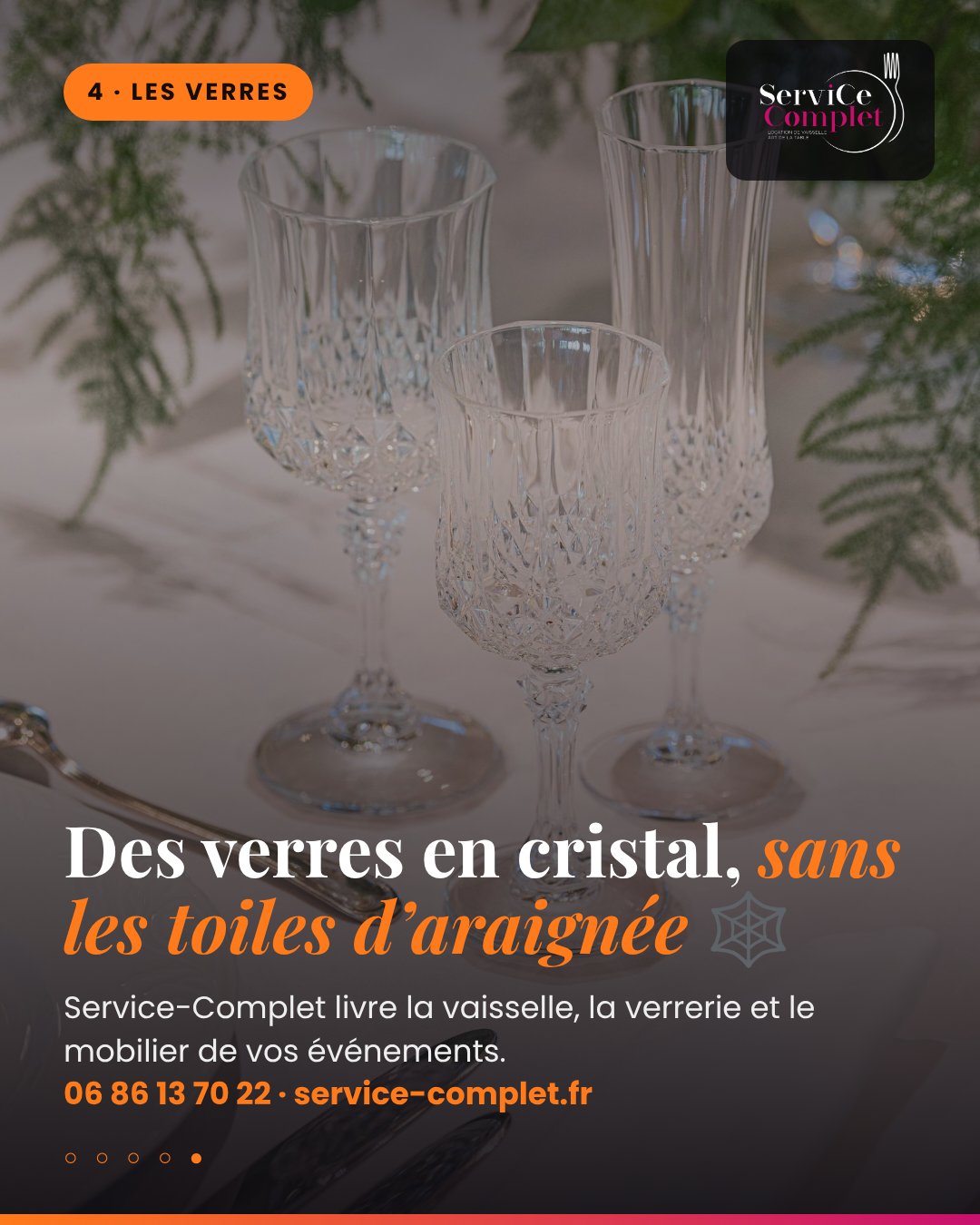 Verres en cristal taillé Diamant, idéal pour une décoration de table Halloween